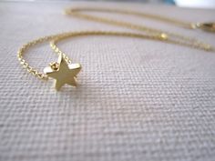 Tiny gold star necklace..simple handmade jewelry, everyday, bridal jewelry, wedding, bridesmaid, flowergirl, best friends gift on Etsy, $16.00 Tiny Star Necklace, Jewelry Necklace Simple, Unique Bridal Shower Gifts, Bridal Jewelry Necklace, Bridal Jewelry Vintage, Star Necklace Gold, Trendy Jewerly, Bridal Hair Jewelry, Bridal Fashion Jewelry