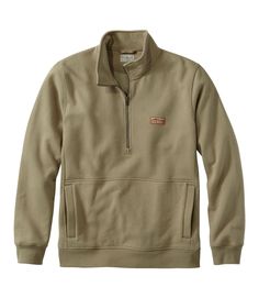 Men's Katahdin Iron Works Half-Zip Sweatshirt, Utility | Sweatshirts at L.L.Bean Rugged Style, Half Zip Sweatshirt, Zip Sweatshirt, L L Bean, Half Zip, Kangaroo Pocket, Fabric Care, Mens Sweatshirts, It Works