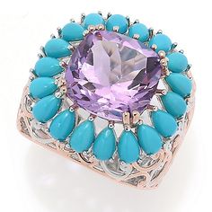 Gems en Vogue
18K Gold Accented
Pink Amethyst &
Sleeping Beauty
Turquoise Ring Luxury Turquoise Ring With Gemstone Accents For Anniversary, Luxury Turquoise Jewelry With Center Stone, Elegant Multi-stone Turquoise Gemstones, Luxury Silver Turquoise Ring With Gemstone, Luxury Blue Amethyst Gemstone Ring, Fine Jewelry Turquoise Ring With Accent Stones, Turquoise Fine Jewelry With Accent Stones, Elegant Turquoise Multi-stone Gemstones, Luxury Turquoise Multi-stone Jewelry