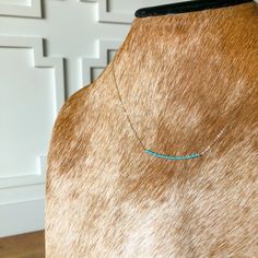 Turquoise bar gold necklace. Petite turquoise beads each unique in color variation and veining. 14K gold filled dainty chain. Turquoise Bar, Gift Inspo, Dainty Chain, Halsey, Turquoise Beads