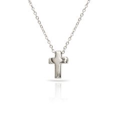 925 Sterling Silver Gold Plain Vertical Cross Women Pendant Necklace 16" 17" 18" Metal Material:925 Sterling Silver, Silver: Plain (non-rhodium); Gold: Rhodium plated Metal Color: Silver or Gold Chain Length: Adjustable to 16", 17", 18" Pendant Dimensions: 3/8" x 1/4" x 1/16" Stone(s): None Gender: Women We offer:     Gift box included.     100% new and great quality.     Fast and free US shipping. Nickel-free White Gold Classic Necklaces, Nickel-free Classic White Gold Necklaces, Classic White Gold Necklace Nickel-free, Nickel-free White Gold Classic Necklace, Classic White Gold Nickel-free Necklace, Sterling Silver Cross Charm Necklace, Silver Cross Necklace With Sterling Clasp, Silver Cross Necklace With Sterling Silver Clasp, Silver Cross Pendant Necklace With Sterling Silver Clasp