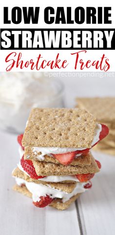 Easy Dessert Idea, Sweet Tooth Craving, Strawberry Shortcake Dessert, Mousse Au Chocolat Torte, Low Cal Dessert, Low Fat Snacks, Healthy Low Calorie