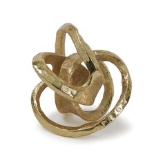 Regina Andrew - 20-1168GLD - Sculpture - Gold Knot Sculpture, Andrew Gold, Decorative Knots, Sculptural Object, High Fashion Home, Bright Gold, Living Room Coffee Table, New Wall, Metal Sculpture