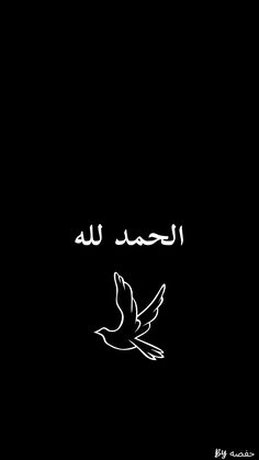 a bird flying in the air with arabic writing on it