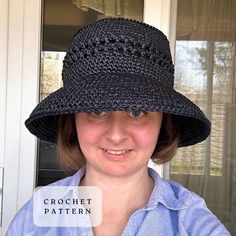 Using this tutorial on how to make a Raffia Bucket Hat. You can create your own fashionable Summer raffia hat * THIS IS A DIGITAL FILE! This listing is for a CROCHET PATTERN. You are not buying a finished product! INSTANT DOWNLOAD PDF Skill level = Intermediate You'll need:  1) Raffia - 200 meters For example: Raffia Ispie - 1 half skein Raffia Ecoandaria - 2.5 skeins Raffia Fibranatura - 2.5 skeins Raffia Katia - 2 skeins 2) Crochet hook # 4 3) Tape measure 4) Marker - 1 piece 5) Cotton or Kipe Raffia Bucket Hat, Panama Hat Women, Crochet Hat Tutorial, Bucket Hat Pattern, Raffia Hat, Second Option, Hat Women, Tape Measure, Hat Pattern