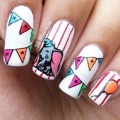 Circus Nails Carnival Nails, Pretty Hands, Circus Party, Nail Art Ideas, Nails Makeup, Fun Nails, Hair Nails, Hair And Nails