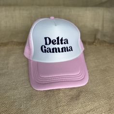 Sorority Trucker Hats, rep your letters on campus in these adorable hats and styles! Gamma Symbol, Tennessee Fashion, Big Little Reveal, Delta Gamma, University Of Tennessee, Ric Rac, Premier Designs, Market Shopping, Oversized Shirt