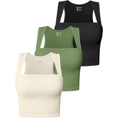 *90% Nylon, 10% Spandex, Pull-On Closure *Sexy Ribbed Strappy Neckline Tank Tops: Cut With A Flattering Strappy Neckline, Wide Set Straps Simple In Design, No Removable Padded Cups. *Knit Ribbed Seamless Design, Gives You Maximum Freedom Of Movement. The Thick Ribbed Underband Will Keep You Supported Throughout Any Workout. *Moisture-Wicking, Breathable And Stretchy Fabric Keeping You Dry And Comfortable During Exercise, And Enjoy The Joy Of Yoga And Exercise. *Giving You Confidence And Support Black Peas, Outfit Gym, Shirts Crop, Neck Stretches, Cute Crop Tops, Cropped Cami, Go For It, Strap Tops, Fit Girl