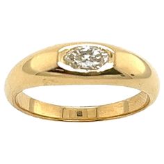 New made by Jewellery Cave 18ct yellow gold single stone ring, set with oval 0.30ct G/VS natural diamond. The ring is a perfect complement to any ensemble and can be worn on any occasion. Total Diamond Weight: 0.30ct Total Weight: 5.2g Ring Size: M Width of Band: 2.2mm Width of Head: 5.3mm Length of Head: 14.8mm SMS8845 Single Stone Ring, Diamond Ring Set, Yellow Gold Diamond Ring, Diamond Ring Settings, Gold Diamond Ring, Single Stone, Gold Diamond Rings, Oval Diamond, Signet Ring