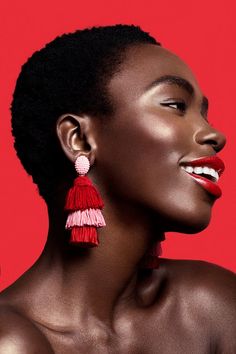 Fashion Trends: Tassel Accessories – It’s All About Elegance 100 Faces, Portrait References, Face Photography, Face Reference, Beauty Shoot, Beauty Portrait, Dark Skin Makeup, Night Creams