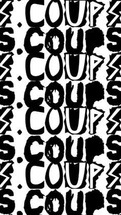 the words coutout are black and white