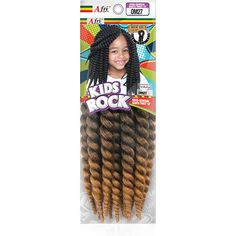 Afri-Naptural KIDS ROCK (KR05): Senegal Bantu Twist 10" Here come the hottest kid styles with twists, braids and locs that ROCK! Our Kids Rock™, allows to create quick and easy protective styles that make installing their hair fun! They can wear it up, they can wear it down, they can wear it twisted all around. Kids and moms will enjoy all types of styles in their hair cause Kids Rock™ was made with tender love and care. Natural textures that you can not compare, Kids Rock™ will look and feel li Bantu Twist, Easy Protective Styles, Braids And Locs, Black Hair Products, Crochet Braids For Kids, Twists Braids, Tender Love, Kid Styles, Crochet Braid