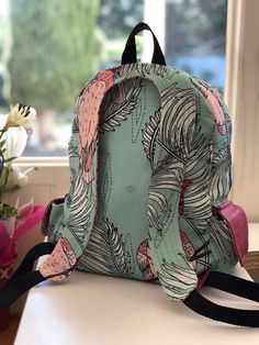 Backpack PDF sewing pattern Rucksack Dawn To Dusk | Etsy Casual Handmade School Backpack, Backpack Pattern Sewing, Backpack Sewing, Purse Making, Sac Diy, Purse Crafts, Diy Backpack, Diy Bag Designs, Bag Pattern Free