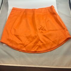 Evolutionary - Orange Nwt Skirt! Silky Material! Size Small! Orange Relaxed Mini Skirt, Orange Relaxed Fit Mini Skirt, Relaxed Fit Orange Mini Skirt, Orange Relaxed Mini Skirt With Lining, Orange Relaxed Fit Lined Mini Skirt, Orange Mini Skirt For Day Out, Summer Orange Mini Skirt, Short Orange Skirt For Summer, Orange Relaxed Lined Skirt