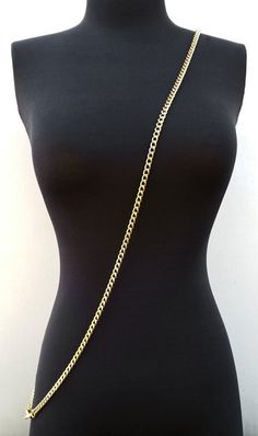 "Luxurious petite/mini chain strap featuring the elegant Classy Curb Diamond Cut design. The chain is made of uniformly small sized oval links that are twisted, allowing the chain to lie flat, beautifully along a surface. The diamond cut finish reflects light beautifully. This mini chain is designed for smaller bags, clutches, wallets and similar petite bags. (Also available as a chain wrist strap!) The chain is solid steel with gold-tone finish that looks and feels like fine jewelry. Its substa Extra Petite, Custom Strap, Chain Purse, Gold Luxury, Purse Strap, Wallet Chain, Phone Wallet, Lv Bag, Cut Design