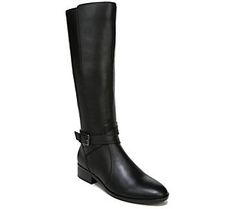 Step stylishly wearing these tall boots featuring sturdy traction soles and convenient side-zip closures to slip them on and off with ease. From Naturalizer. High Shaft Boots, Shaft Boots, Wide Calf Riding Boots, Calf High Boots, Wide Calf, Tall Boots, High Boots, Rubber Rain Boots, Riding Boots