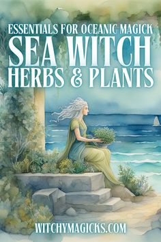 Dive into the mystical world of sea witchcraft with these essential herbs and plants! Discover the magical properties of oceanic botanicals like seaweed, kelp, and driftwood. Learn how to use these powerful elements to enhance your rituals, spellwork, and connections with the sea. Perfect for any sea witch looking to deepen their practice.  #SeaWitch #OceanicMagick #HerbalMagick #SeaWitchcraft #MagicalHerbs #Rituals #Spellwork #SeaEnergy #WitchyEssentials #HerbalMagic #WitchyMagicks Water Witch Aesthetic, Witch Basics, Electric Witch, Witches Crafts, Spiritual Herbs, Plants That Repel Flies, Witch Types