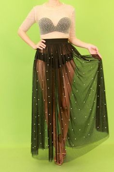 Mesh With Pearl Maxi Skirt Can be paired with shorts or jeans 100% Polyester . Beaded Skirt, Online Clothing Store, Mesh Skirt, Online Clothing Stores, Large Black, Online Clothing, Strapless Dress Formal, Clothing Store, Final Sale