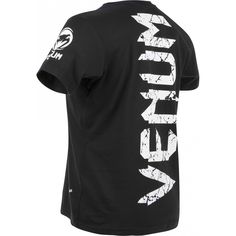 Features 'Giant' Venum snake on the front and Venum vertical logo on the back. 100% cotton (very soft). Imported. Athletic fit.