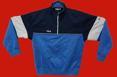 READ MY SHOP POLICIES BEFORE PURCHASE  Size on tag :large Brand Tag :fila Made in: japan Material : 100%cotton Armpit to armpit : 20 INCHES Length from back collar to bottom : 25 INCHES Condition : Used item, good condition. Please Refer Photo Details For Confirmation.Please Don't Expect The Items Is 100% Perfect Or 100% like New. ANY QUESTION ASK ME FIRST, BUY WITH CONFIDENT..THANK YOU. SHIPPING OPTIONS Estimated time: 2-3 weeks Shipping fee: 22 usd C:06/02/22 Blue Retro Sweatshirt For Sports, Blue Half-zip Track Jacket For Sports, Blue Sportswear Track Jacket For Workout, Blue Half-zip Sweatshirt For Sports, 90s Style Sports Outerwear With Crew Neck, Retro Blue Sweatshirt For Sports, Blue Crew Neck Track Jacket, Sporty Blue Track Jacket For Jogging, Blue Track Jacket For Gym In Fall