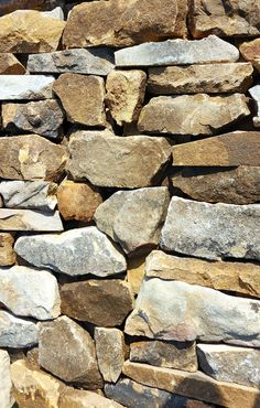 a pile of rocks sitting next to each other