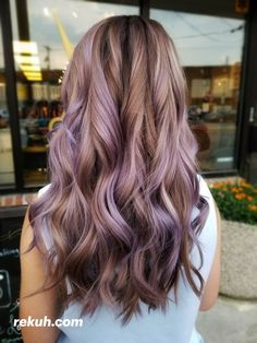 Lavender Balayage, Purple Blonde Hair, Painted Lavender, Lavender Hair Colors, Doing Hair, Purple Balayage, Light Purple Hair