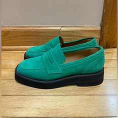 Maguire Paola Loafer In Peppermint Color. Size 38. Suede/Leather. Only Worn Inside. Unfortunately A Little Too Narrow For Me! Smoke And Pet Free Home. Green Slip-on Loafers, Green Leather Sole Slip-on Loafers, Green Slip-on Loafers With Rubber Sole, Green Slip-on Loafers With Leather Sole, Green Slip-on Loafers With Round Toe, Green Slip-on Moccasins For Spring, Green Slip-on Moccasins With Flat Heel, Green Suede Flat Heel Loafers, Green Slip-on Closed Toe Loafers