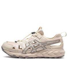 Asics Gel-Sonoma SE 'Gray Cream' 1203A408-022 Functional Beige Running Shoes For Streetwear, Casual Asics Trail Running Shoes For Walking, Asics Trail Running Shoes For Walking, Asics Functional Lace-up Trail Running Shoes, Asics Low-top Trail Running Shoes For Walking, Gray Lace-up Walking Shoes For Outdoor, Gray Lace-up Trail Running Shoes For Outdoor Activities, Asics Gray Lace-up Running Shoes, Asics Gray Sneakers With Boost Midsole