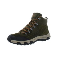 Believing that comfort does not mean a having to compromise on style, Easy Spirit designs footwear, apparel and accessories for women, using innovative technologies to create a versatile modern product. Manufacturer: Easy Spirit Style Type: Hiking Boots Collection: Easy Spirit Sleeve Length: Material: Leather/Textile/Man Made Fabric Type: Suede Specialty: Water Resistant Sku: BH5514210 Size: 11.  Color: Green.  Gender: female.  Age Group: adult. Slip-resistant Synthetic Hiking Boots For Outdoor, Slip-resistant High-top Synthetic Hiking Boots, Synthetic Slip-resistant Boots For Outdoor Activities, Durable High-top Synthetic Boots, Durable Synthetic Lace-up Waterproof Boots, Functional Green Waterproof Boots With Round Toe, Durable Lace-up Synthetic Boots, Functional Synthetic Hiking Boots For Walking, Durable High-top Synthetic Waterproof Boots