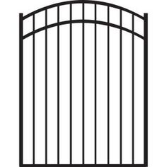 an iron gate with bars on the top and bottom, is shown in front of a white background