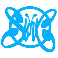 the word blob is painted in blue on a white background with swirls