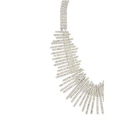 BCBGMAXAZRIA-Art Deco Pave Necklace - Runway Catalog Copper Crystal, Pave Jewelry, The Dazzling, Pave Necklace, Necklace Online, Leather Tote Bag, Silver Necklaces, Metallic Silver, Embellishments