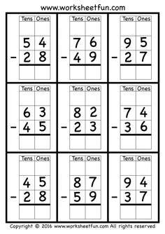 printable worksheet for the number one to twenty and three digit numbers, which are