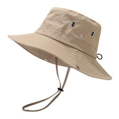 Stay Protected and Stylish with Our Wide Brim Sun Hat Introducing the ultimate headgear for your outdoor adventures - the Wide Brim Waterproof UV Protection Sun Hat for Men. This versatile hat is designed to keep you comfortable and protected from the sun's harsh rays, no matter where your adventures take you. Whether you're hiking through rugged trails, casting a line on a sunny day, or climbing to new heights, this hat is your perfect companion. Crafted from high-quality cotton, this hat is bo Suede Cardigan, Mens Sun Hats, Chapeau Cowboy, Wide Brim Sun Hat, Hat For Men, Cow Boy, Hat For Man, Sweater Dress Midi, Casual Design