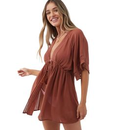 O'Neill Women's Wilder Cover Up DressDetails Fabric: 100% Viscose Crinkle Sun Protection: No Fit: Regular Country of Origin: Imported Oneill Womens, Sup Accessories, Crochet Design, Women's Cover Up, Rustic Brown, Cute Sets, Swim Cover, Crochet Details, Cover Up Dress