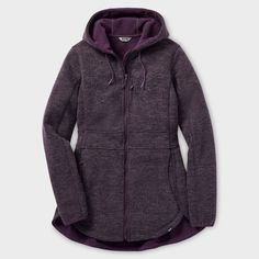 Women's Shoreline Sweater Fleece Jacket Fleece Outerwear With Double-lined Hood For Outdoor Activities, Fleece Outerwear With Drawstring Hood For Hiking, Winter Moisture-wicking Hooded Outerwear, Moisture-wicking Hooded Winter Outerwear, Athleisure Fleece Outerwear With Adjustable Hood, Winter Athleisure Fleece Jacket With Double-lined Hood, Sporty Fleece Outerwear For Winter Sports, Fleece-lined Windbreaker For Outdoor Activities, Fleece Lined Windbreaker For Outdoor Activities