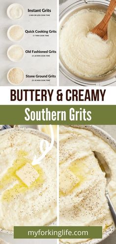 how to make buttery and creamy southern grits