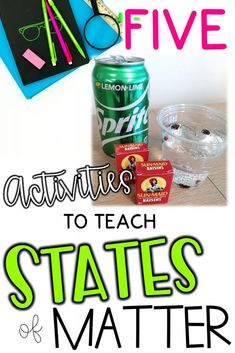 States of Matter Science Experiments - Teaching Muse Matter Science Experiments, Teaching Matter, Physical Science Activities, Scientific Process, Second Grade Science