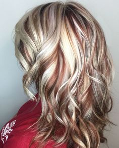 Hair Color With Blonde Highlights, Makeup Tip, Cool Blonde Hair, Hair Color And Cut, Red Hair Color, Fall Hair Color, Cool Hair Color