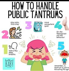 how to handle the public tantrums info graphic by kirsty on devie