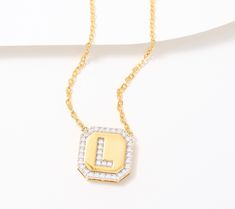 Texting and email are fine -- but to really show that special someone how you feel, this sparkly initial pendant is our favorite kind of love letter. Jennifer Miller, Initial Pendant, Love Letter, Initial Necklace, Love Letters, Of Love, Initials, Gold Plate, How Are You Feeling