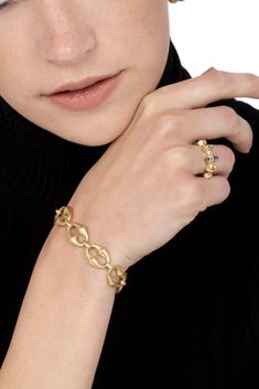 Vram mini link bracelet in yellow gold. 18K Yellow Gold Link Bracelets, Yellow Gold, Bracelet, Yellow, Gold