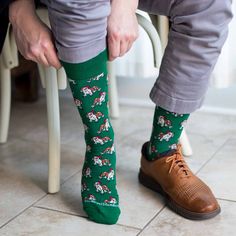 Surprise the men in your life with a pair of festive St. Nick Christmas Socks. They're sure to jazz up his holiday look and show team spirit at the same time! Combed Cotton, Nylon, Spandex Machine Wash, Gentle Cycle, Inside Out. Tumble Dry Low, Do Not Iron. Mens Christmas Socks, Baby Bubble Romper, Christmas Fits, Holiday Socks, Flamingo Christmas, Mens Holiday, St Nick, Cozy Socks, Holiday Outfit