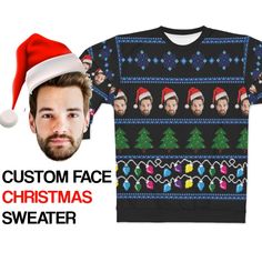 Ugly Christmas Sweater, Custom Faces Sweatshirt, Funny Selfie Boyfrien – Starcove Fashion Selfie Boyfriend, Girlfriend Photo, Funny Selfie, Funny Selfies, Family Women, Boyfriend Girlfriend Photos, Holiday Sweatshirt