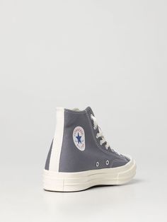 Sneakers COMME DES GARÇONS PLAY X CONVERSE Men color Grey Converse Shoes Men, Converse Collection, Play X Converse, Baskets Converse, Comme Des Garcons Play, Sneakers For Men, Grey Sneakers, Converse Sneakers, Sneakers Grey