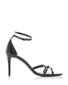 Gucci Women's Strappy High Heel Sandals Gucci Black Sandals With Single Toe Strap, Gucci Sandals With Heel Strap For Formal Occasions, Gucci Formal Sandals With Heel Strap, Formal Gucci Sandals With Heel Strap, Gucci Evening Sandals With Padded Heel, Chic Gucci Sandals With Single Toe Strap, Evening Gucci Sandals With Padded Heel, Gucci Formal Sandals With Padded Heel, Gucci Open Heel Sandals For Evening