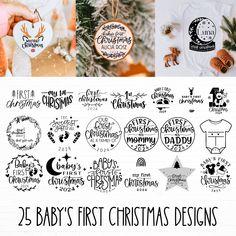 25 baby's first christmas designs