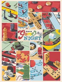 Board Games Wallpaper, Board Game Poster Design, Game Night Graphic, Retro Board Games, Board Game Graphic Design, Board Games Design, Vintage Board Games Aesthetic, Board Games Illustration, Game Illustration Design