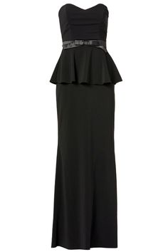 Badgley Mischka Rosalind Peplum Gown Gown Rental, Peplum Gown, Dress Rental, Strapless Gown, Rent The Runway, Video Chat, Badgley Mischka, Formal Gowns, Sheath Dress