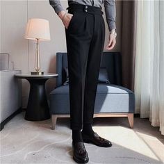 Season:Spring   Fall; Fabric:Polyester; Gender:Men's; Style:Elegant,Vintage; Elasticity:Micro-elastic; Occasion:Office,Business,Casual,Daily; Fit Type:Regular Fit; Function:Comfort; Waistline:High Waist; Pattern:Plain; Design:High Rise,Pocket; Pants Type:Gurkha Pants,Suit Pants,Pleated Pants,Trousers,Dress Pants; Fly Type:Button; Front page:FF; Listing Date:12/20/2022; Hips:; Length:; Waist: Formal Pants Women, Men's British Style, Pants Pocket, Formal Pants, Men Formal, Mens Dress Pants, Business Formal, Mens Luxury, Suit Pants